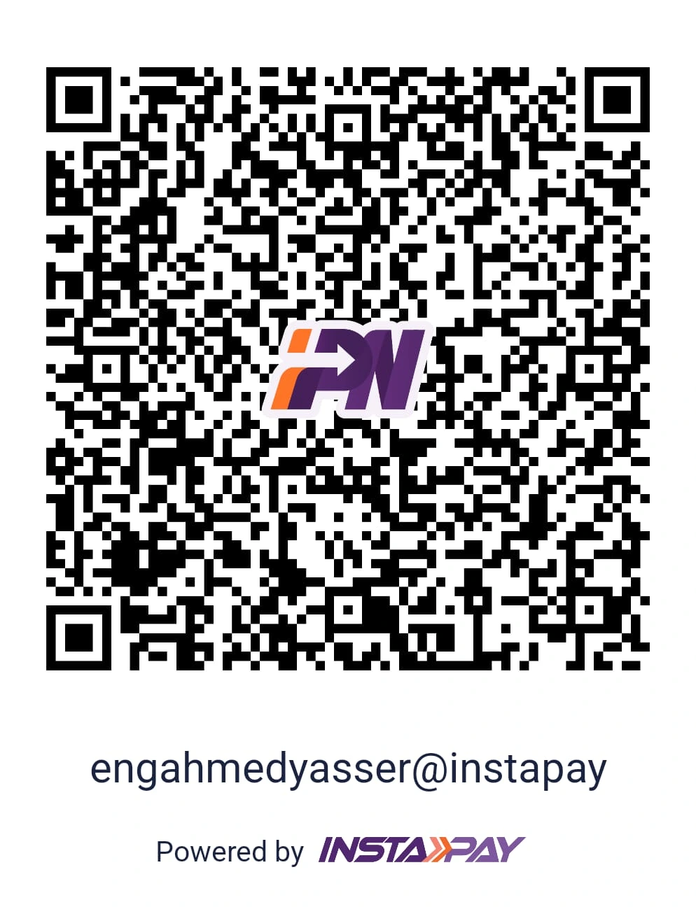 كود QR للدفع عبر إنستاباي — engahmedyasser@instapay